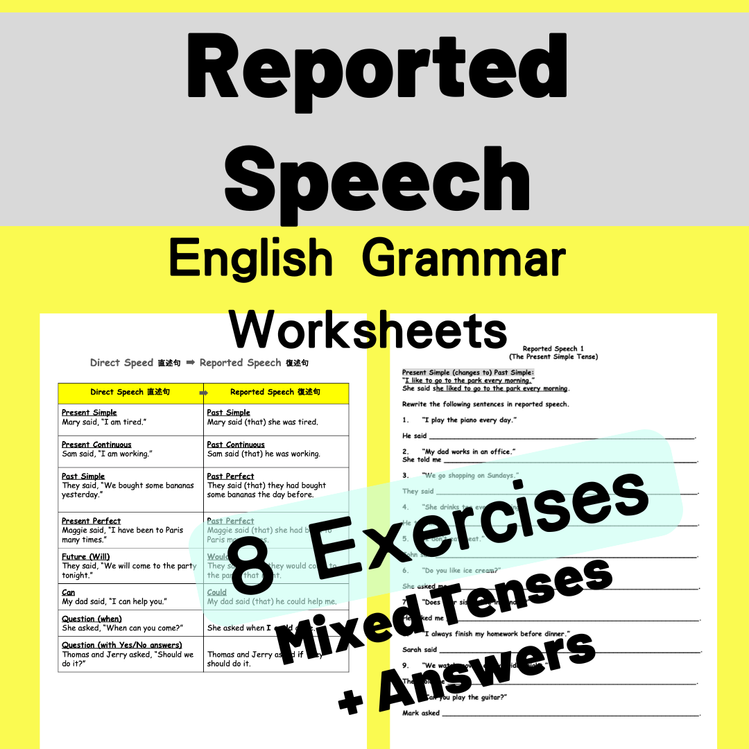 Reported Speech 復述句